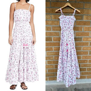 Playa Lucila Tiered Floral Maxi Dress size XS